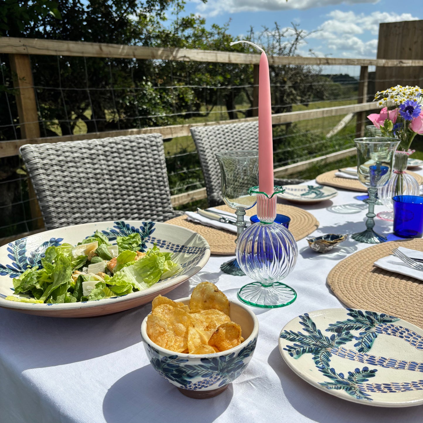 The Three Sisters vase/candlestick