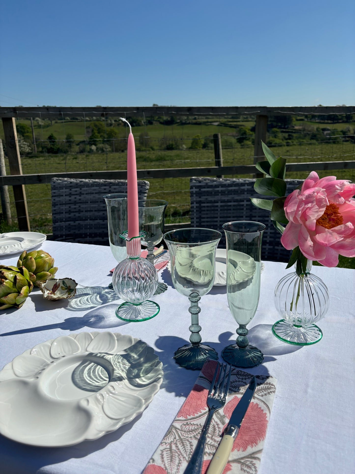 The Three Sisters vase/candlestick