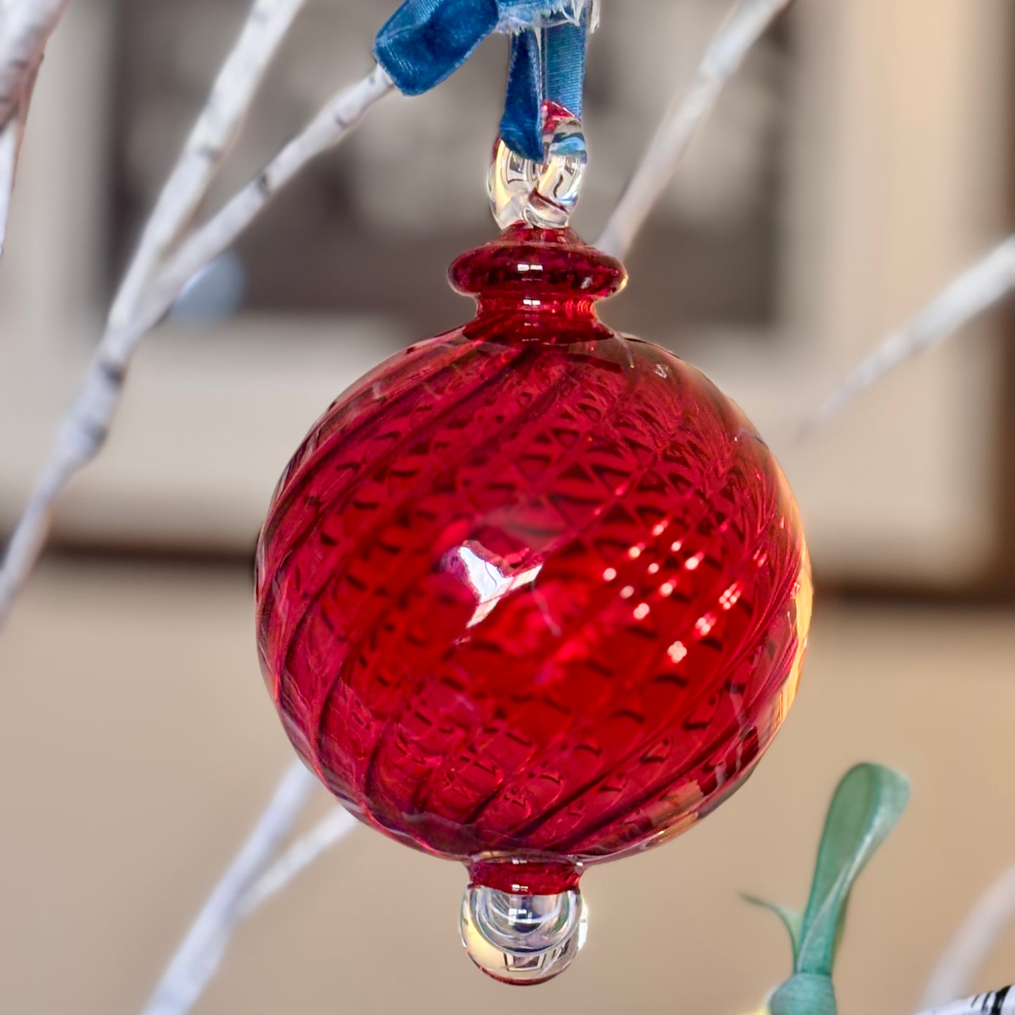 Hand blown Christmas Baubles