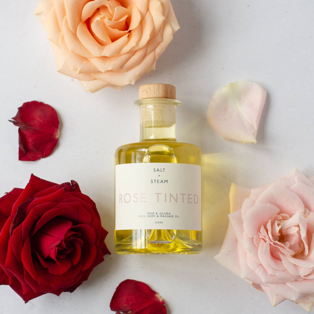 Rose Tinted Bath, Body and massage Oil