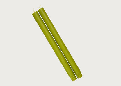 green dinner candles. Alara London