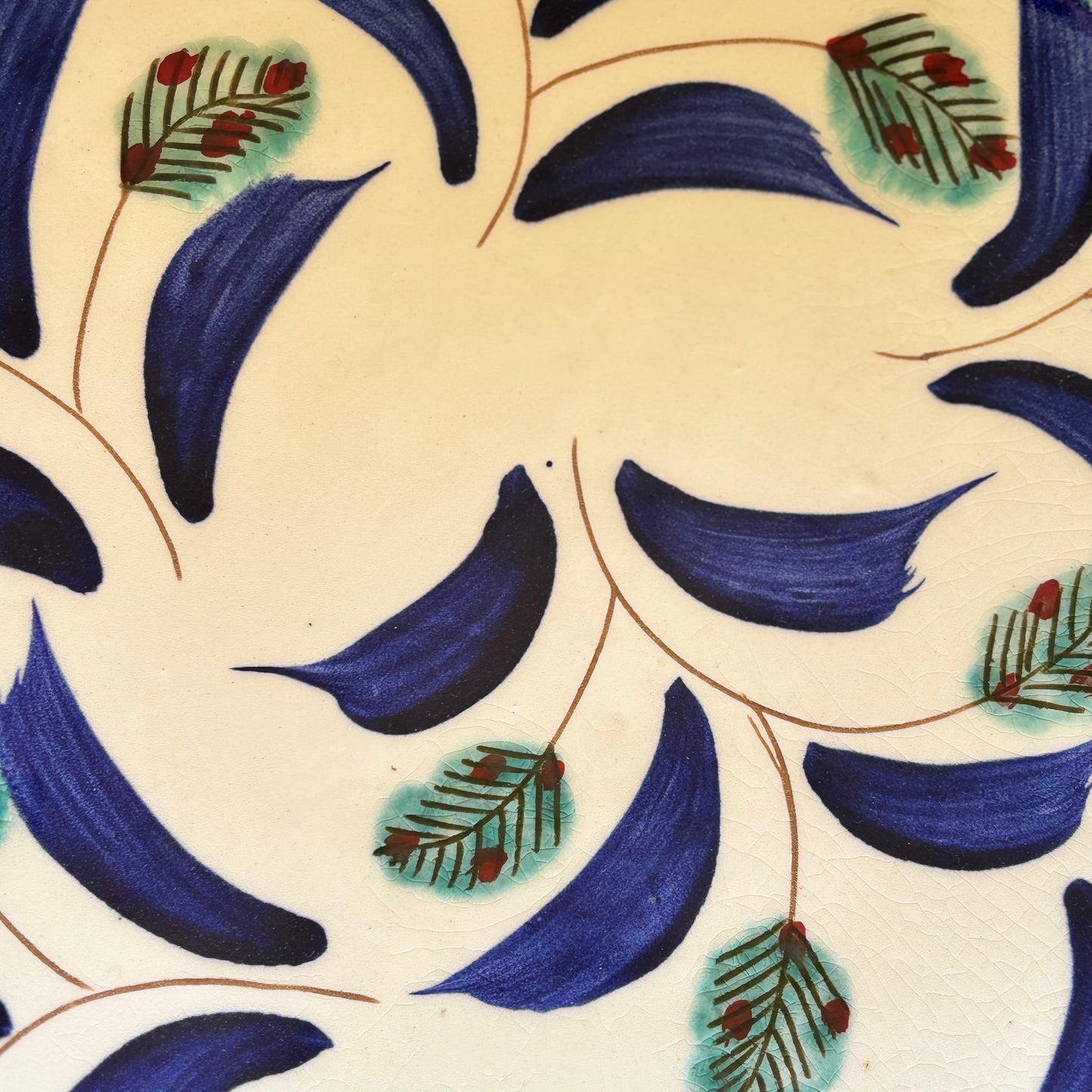Fayoum hand painted pottery serving dishes