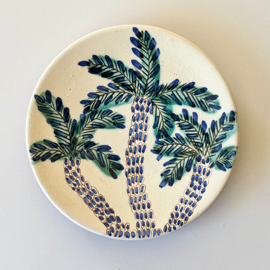 Fayoum pottery hand painted plates