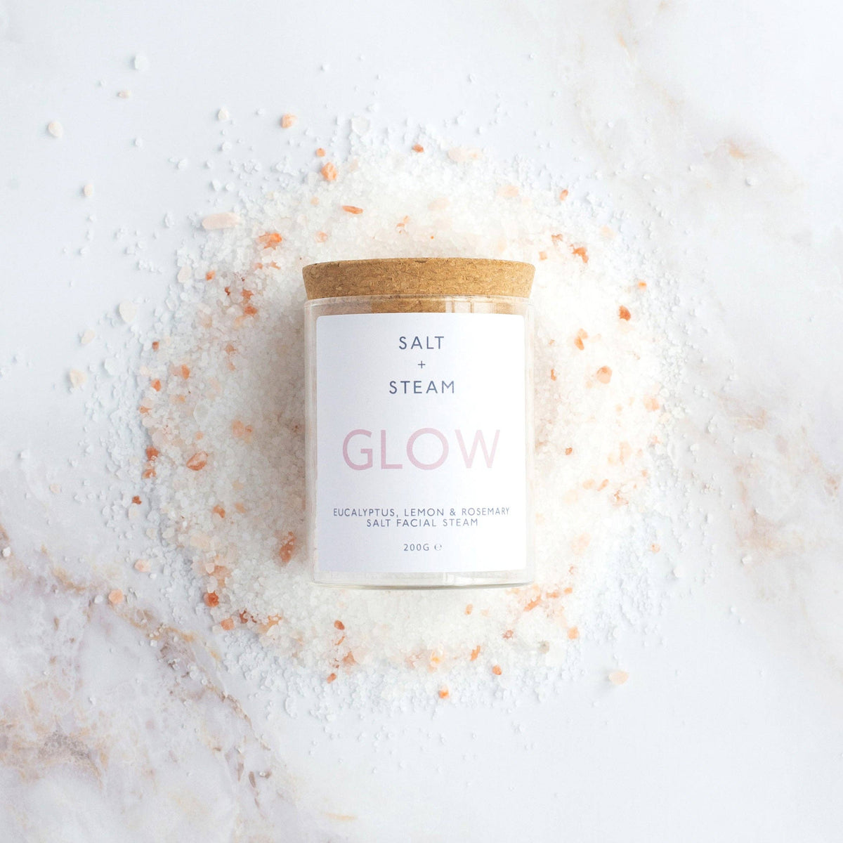Glow - Eucalyptus, Lemon & Rosemary Facial Steam 50g & 200g: Jar