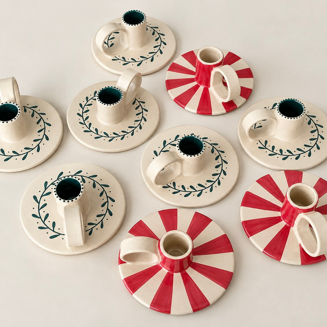 Stoneware Candle Holder