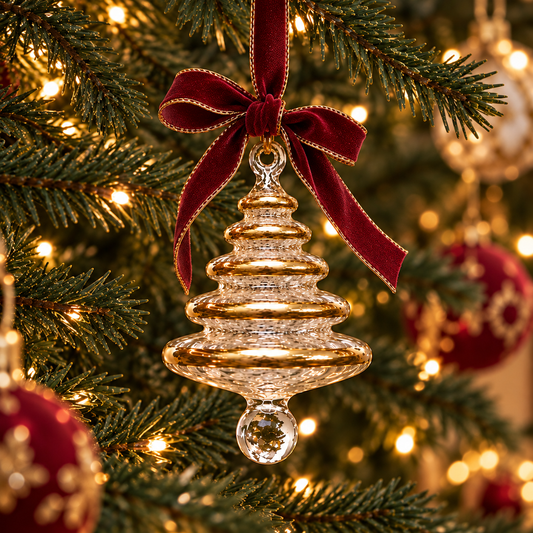 Hand blown Christmas Bauble