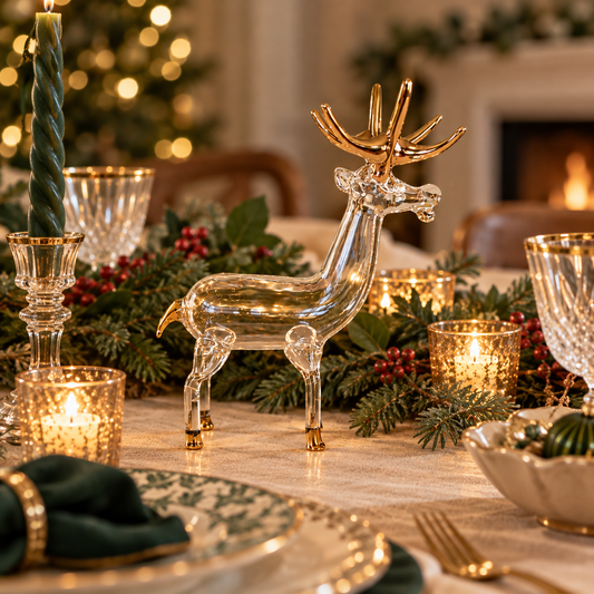 Hand blown Glass Reindeer