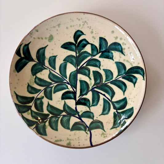 Fayoum hand painted pottery serving dishes