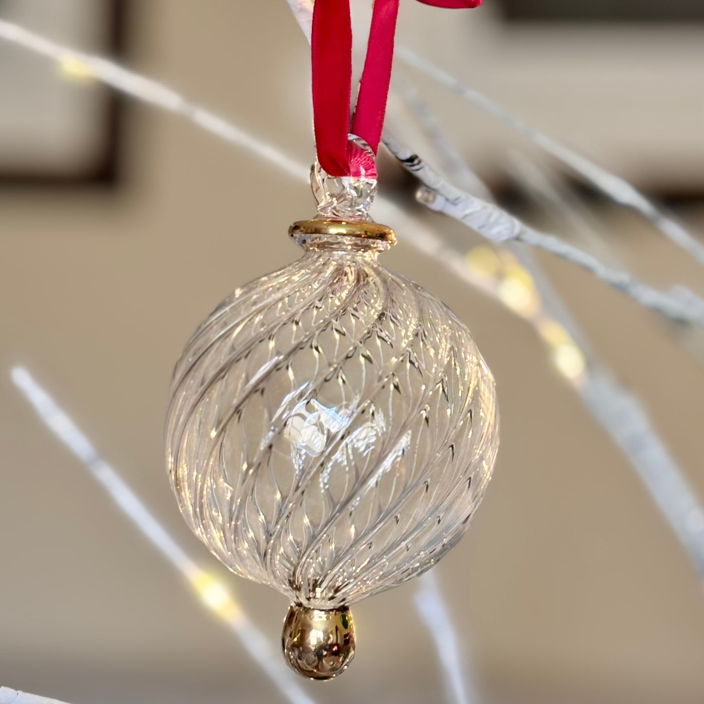 Hand blown Christmas Baubles