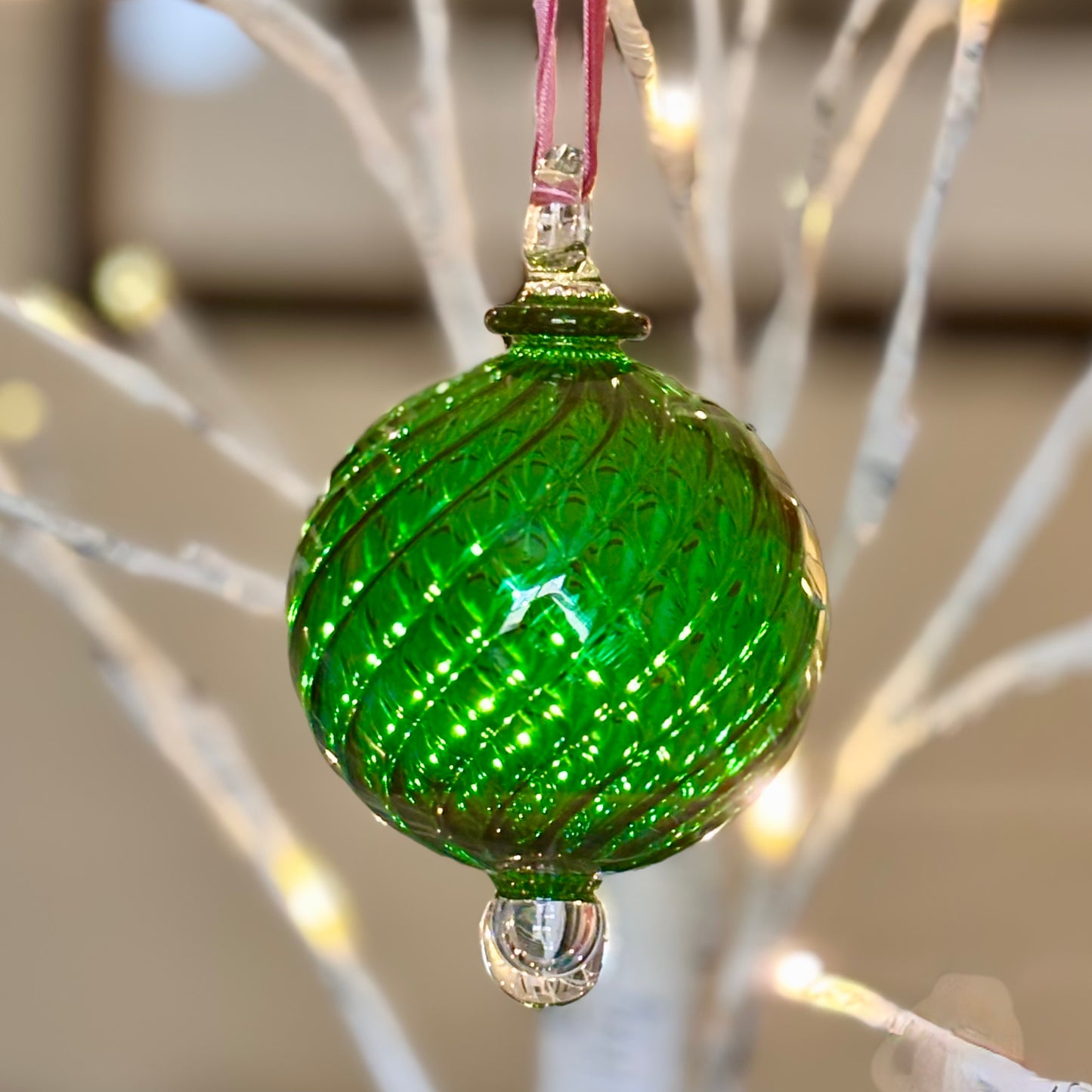 Hand blown Christmas Baubles