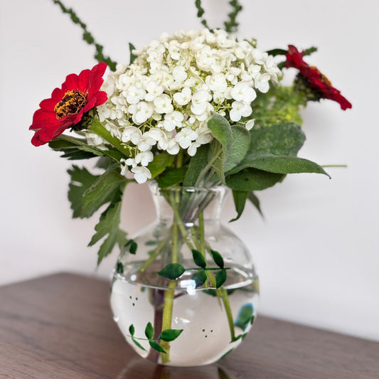 Hand painted bud vase