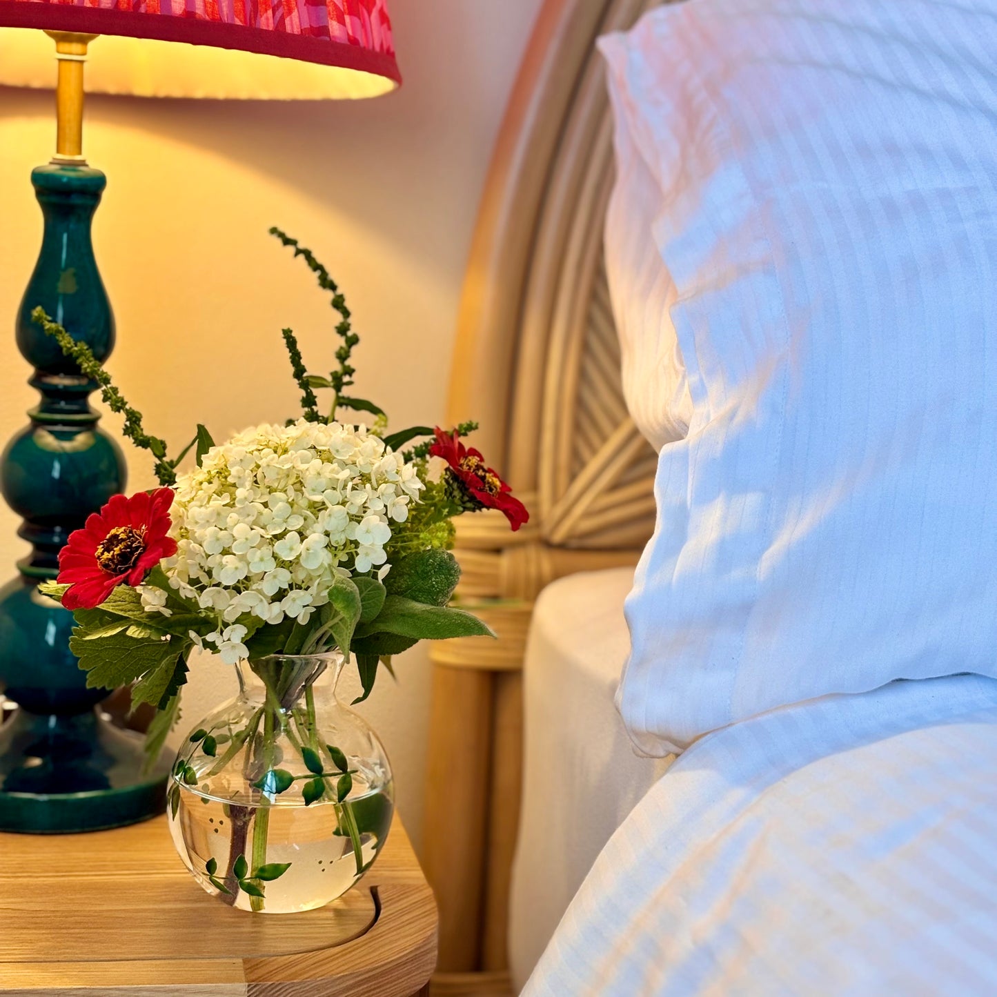 Hand painted Bud Vases
