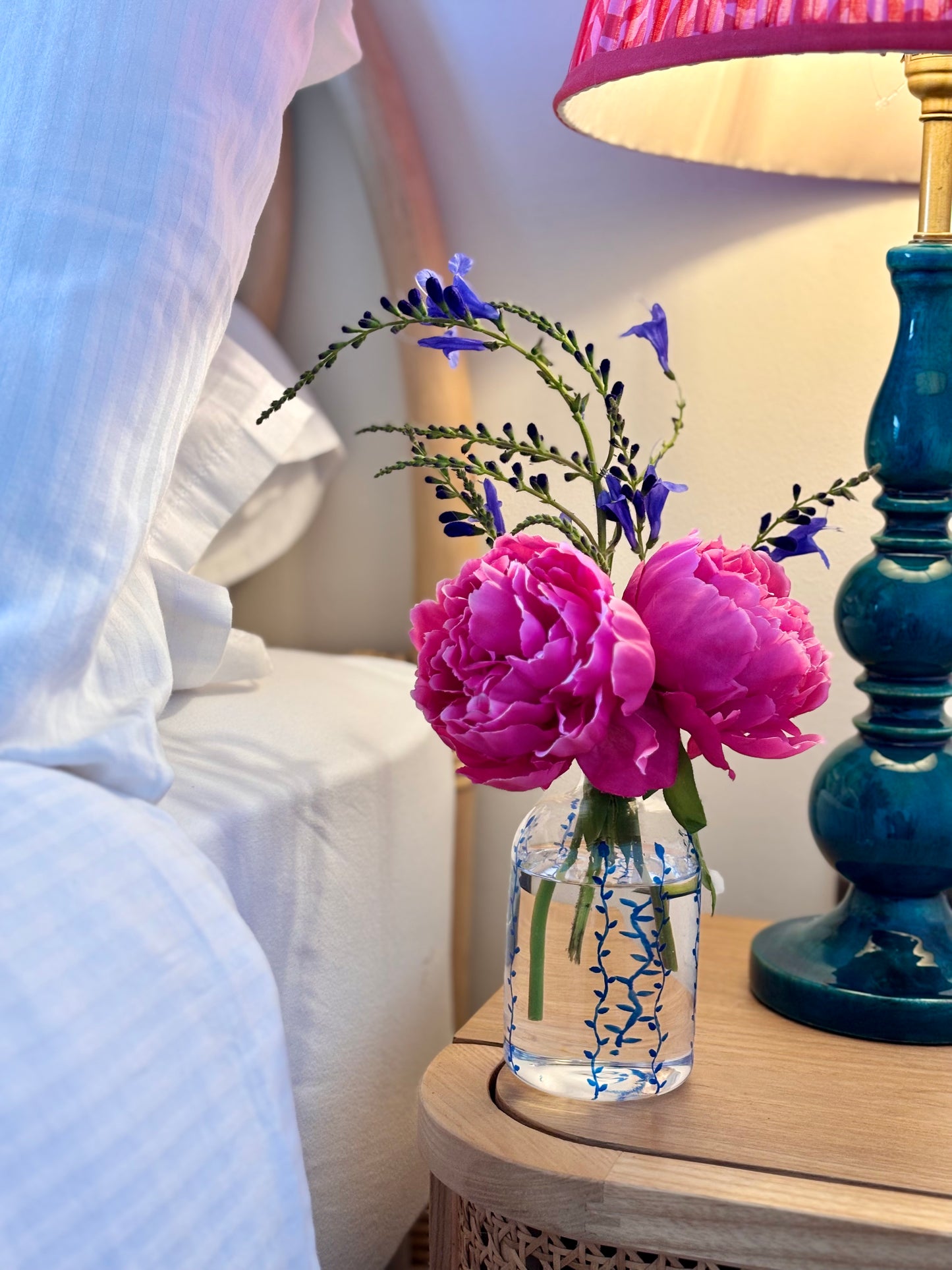 Hand painted Bud Vases