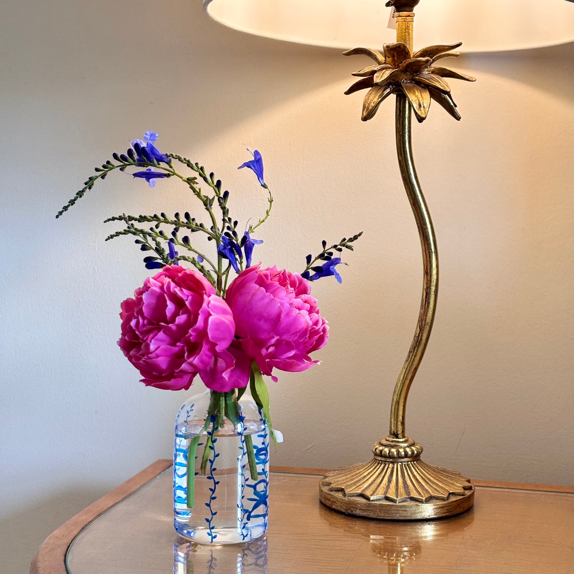 hand painted bud vase
