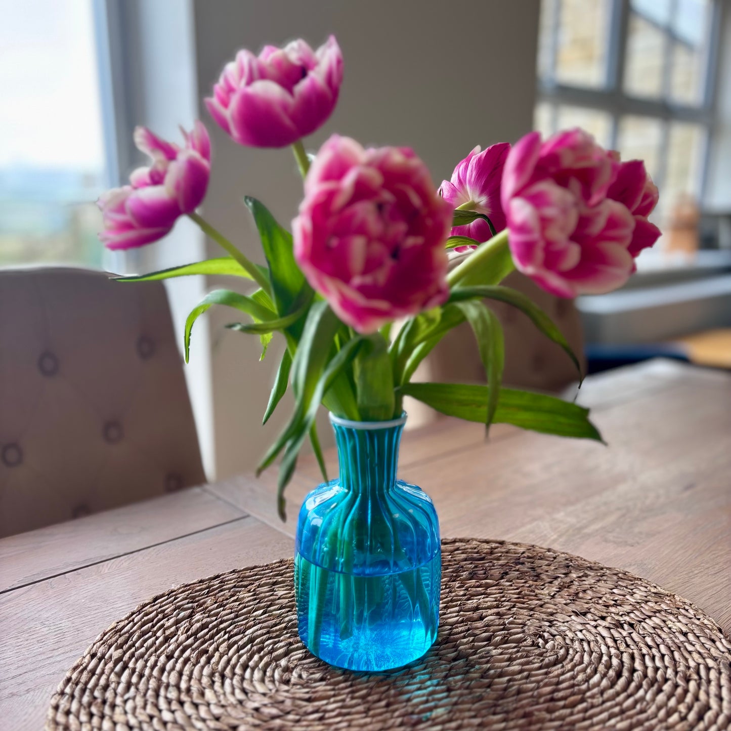 Coloured Bottle Vases