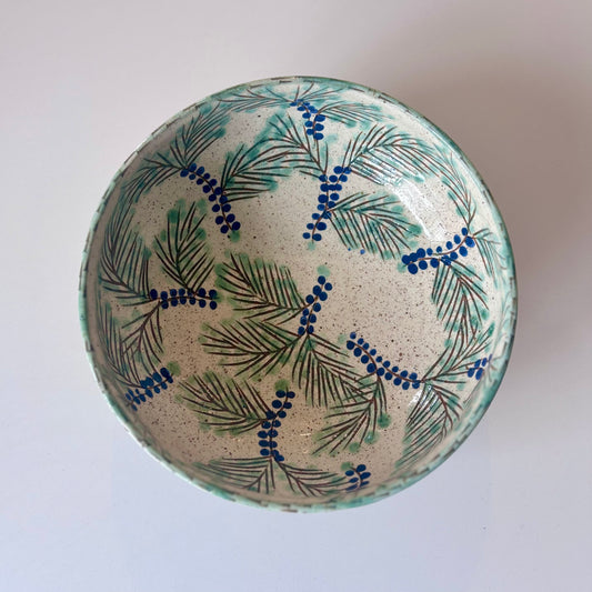 Fayoum Pottery Hand painted Serving Dish