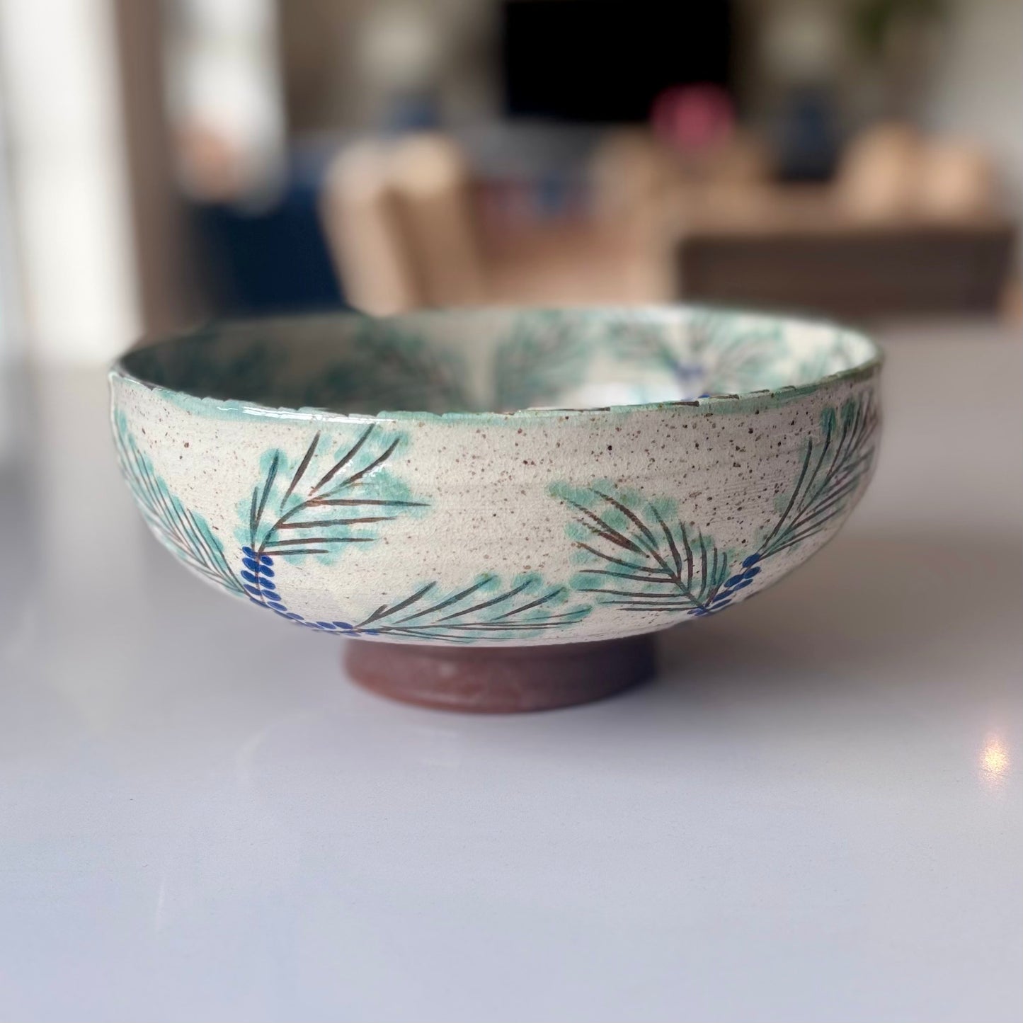 Fayoum Pottery Hand painted Serving Dish