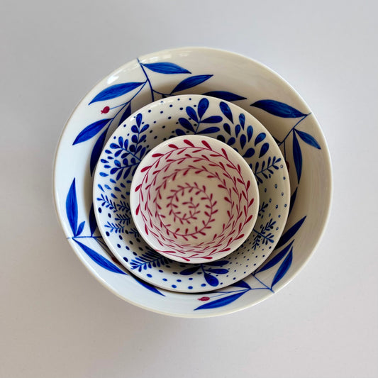 Set of three Limoges Porcelain Dishes