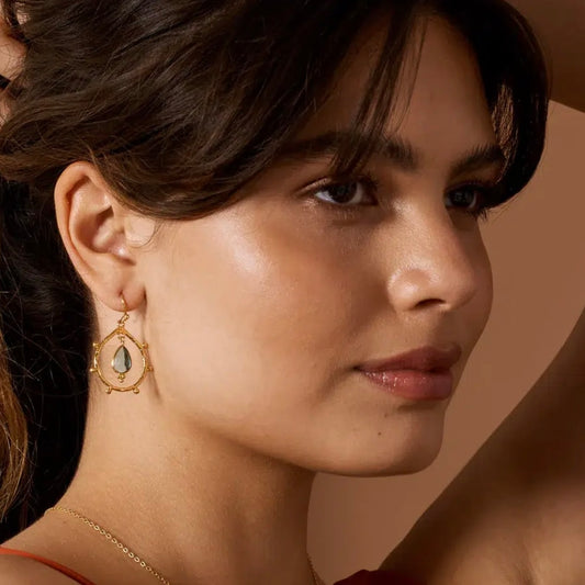 Blue Topaz Earrings