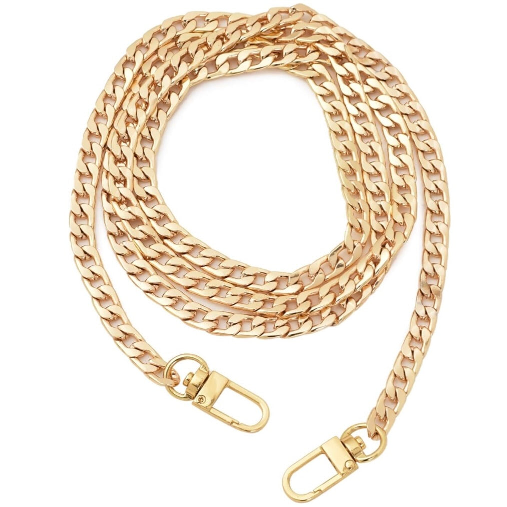 Large gold beaded cross bag